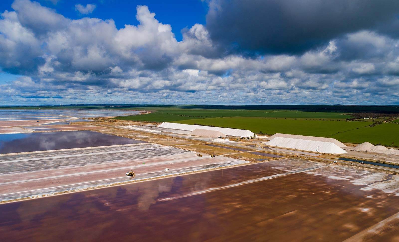 Salt ponds in Australia